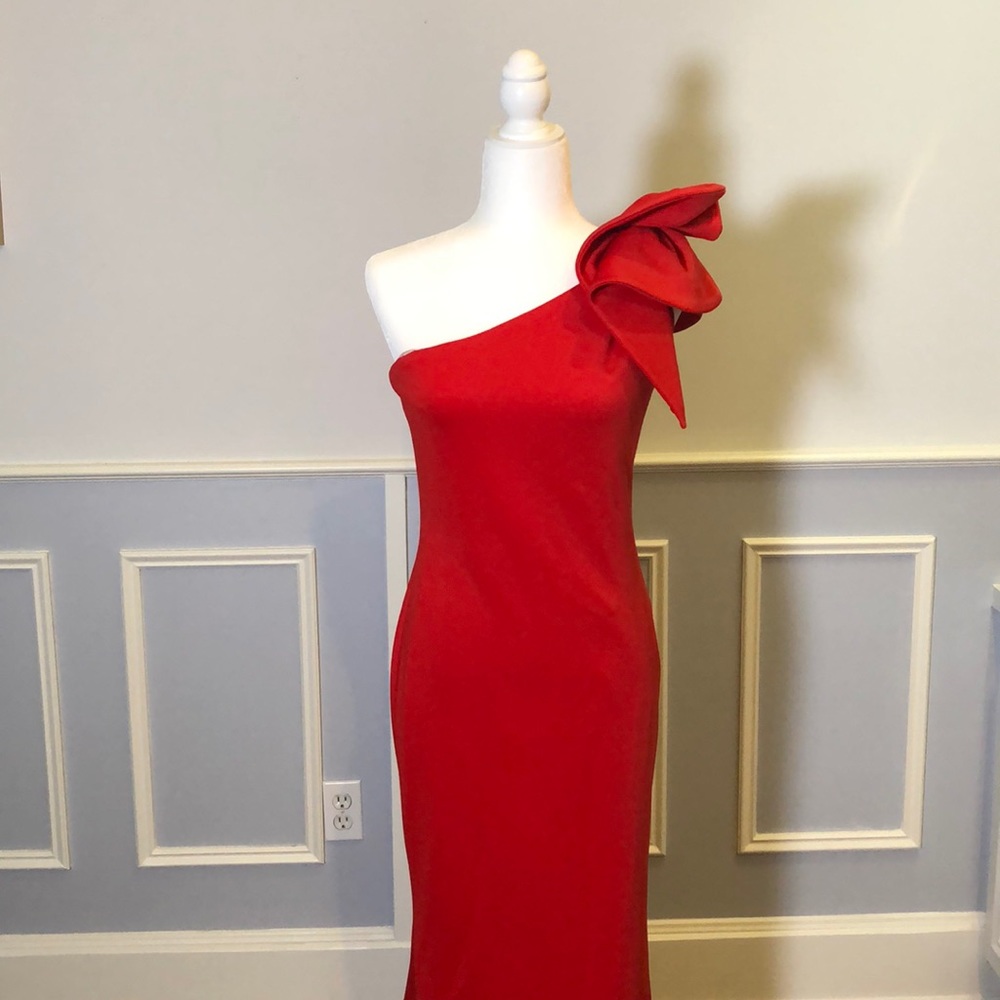 Betsy Adam Red Dress